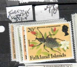 FALKLAND ISLANDS INSECTS SC387-395, 397-398   MNH    P0421H