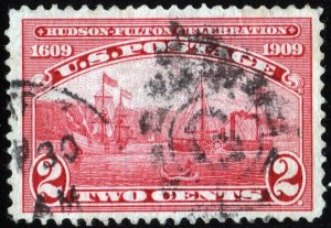 SC#372 2¢ Hudson-Fulton Celebration Issue (1909) Used