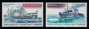 FSAT TAAF Antarctic Supply Ships 2v 1980 MNH SG#155-156 MI#155-156