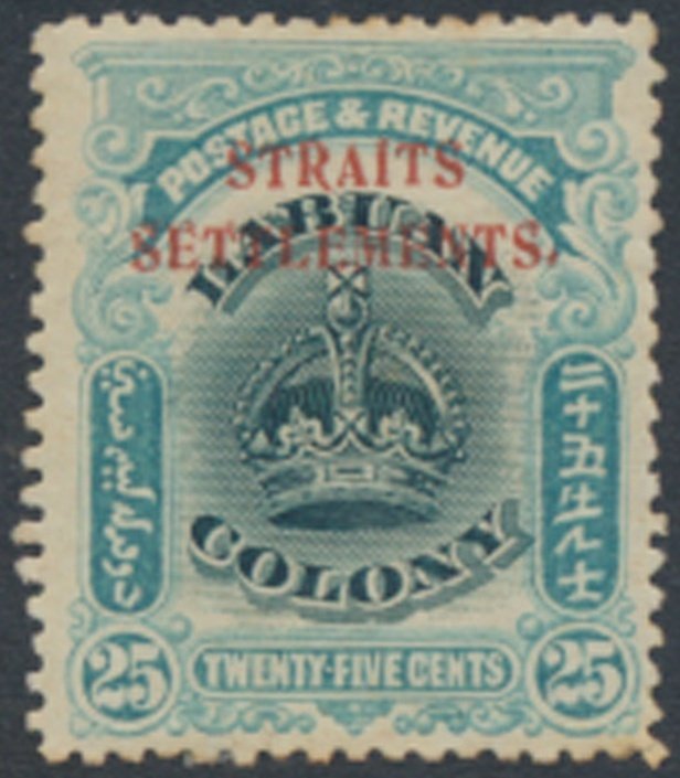 Straits Settlements   Labuan opt   SC# 142  MH  see details & scans