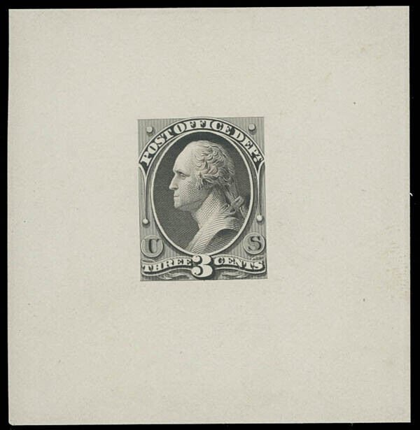 US SCOTT #O49-E4c Die Essay On White Ivory Paper XF-Sup SCV $1,750 (DFP 7/13/20)