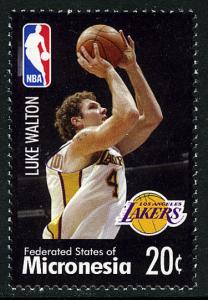 Micronesia 633, MNH. Basketball Players. Luke Walton, Los Angeles Lakers, 2005