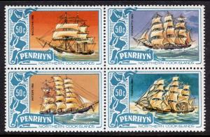 Penrhyn 166 Sailing Ships MNH VF