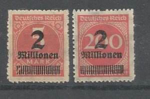 GERMANY, Weimar Republic Scott $ 269   and  269b   MINT, Never hinged