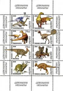 ABKHAZIA RUSSIA LOCAL SHEET DINOSAURS