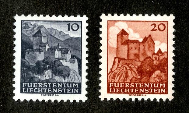 LIECHTENSTEIN 196-7 MNH SCV $2.00 BIN $1.00