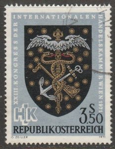 Austria 893, INTERNATIONAL CHAMBER OF COMMERCE. USED. VF. (1352)