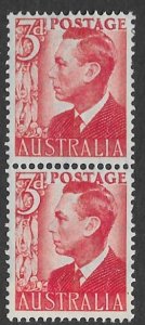 Australia 235  1951  coil pair   fine mint  nh