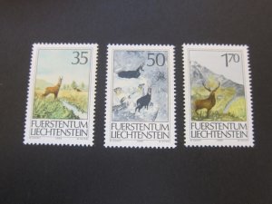 Liechtenstein 1986 Sc 849-51 set MNH