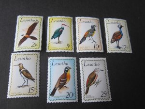 Lesotho 1971 Sc 105-111 (105 toning) bird set MH