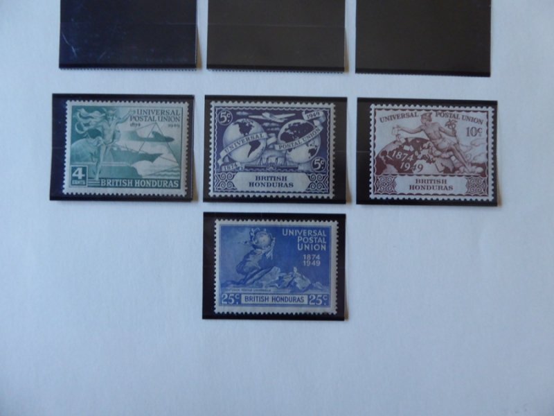 British Honduras 1888-1972 Stamp Collection on Album Pages