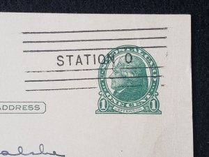 UX27. Jefferson, 1 cent, US Postal Cards.  Cancelled.VF cond.