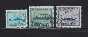 Belgium 368-370 Set U Ships (C)