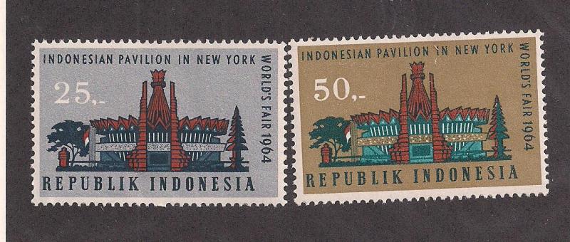 INDONESIA SC# 643-4 VF LH 1964