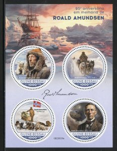 GUINEA BISSAU 2023 95th MEMORIAL ANNIVERSARY ROALD AMUNDSEN SHEET MINT NH