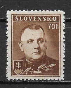 Slovakia 43A 70h Tiso single MNH (lib)