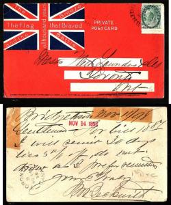 Canada #8277-1c Numeral-Illustrated-The Flag That Braved-Bridgetown-No 11 1908