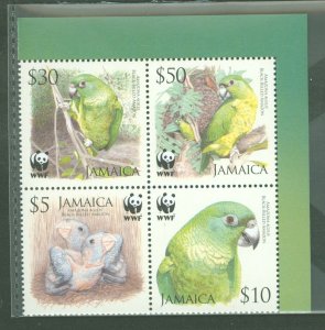 Jamaica #1054-1057  Single (Complete Set) (Wwf)