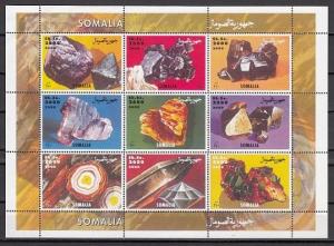 Somalia, 2000 Cinderella issue. Minerals sheet of 9.