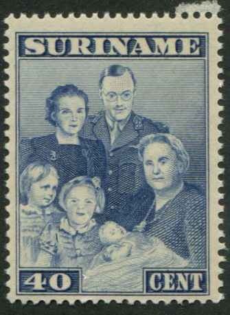 Surinam SC# 179 Royal Family 40c MH