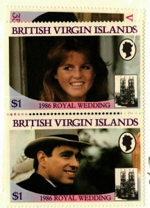 Virgin Islands #537-40 MH Royal Wedding