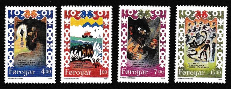 Faroe Is. Traditional Song 4v SG#260-263 SC#270-273