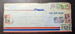 1945 British Honduras Airmail Cover to Rebina Sask Canada via TACA Airways