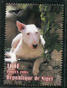 Niger 1998 DOG BUTTERFLIES Scout Emblem 1 value Perforated Mint (NH)