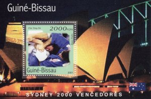 Guinea-Bissau 2001 JUDO WINNERS SYDNEY 2000 OLYMPICS Souvenir Sheet MNH