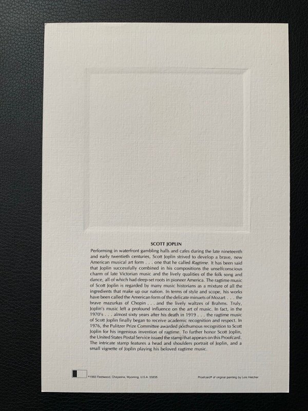 Scott Joplin FIRST DAY ISSUE SCOTT 2044
