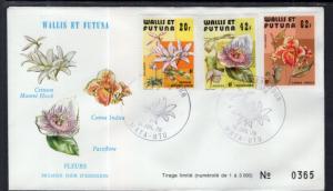 Wallis and Futuna Islands 235-237 Flowers U/A FDC