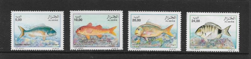 FISH - ALGERIA #1161-4  MNH
