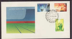 Australia 922-924 Olympics 1984 U/A FDC