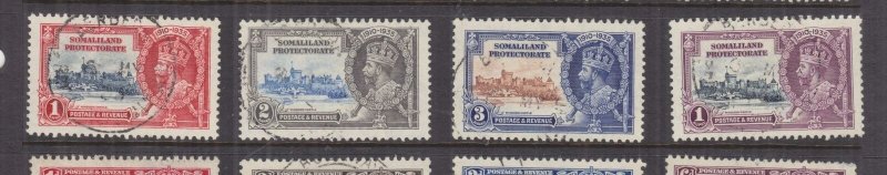 SOMALILAND PROT., 1935 Silver Jubilee set of 4, used.