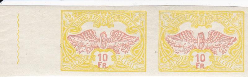 Belgium # Q48, Imperf Pair, Mint NH