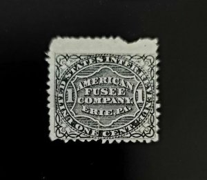 American Fusee Company 1c U.S. Internal Revenue RO9d Private Die, Proprietary