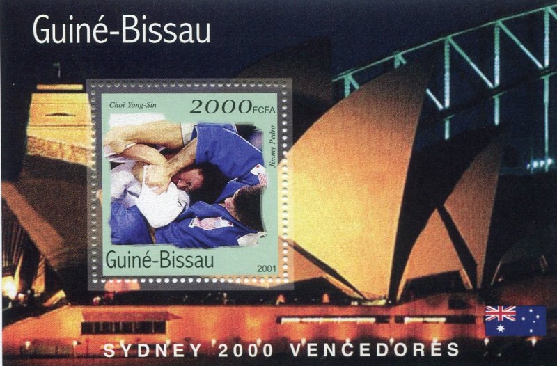 Guinea-Bissau 2001 SYDNEY OLYMPIC JUDO s/s Perforated Mint (NH)