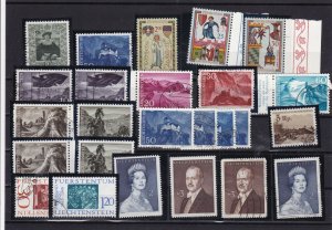 liechtenstein mm and used stamps ref 7007