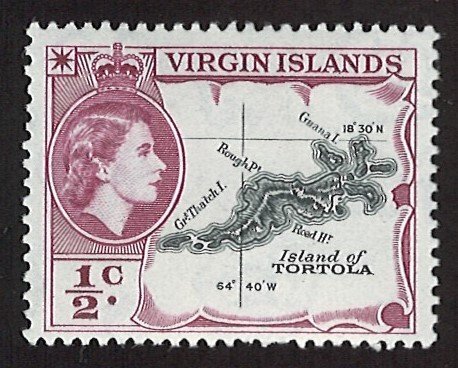 1956 Virgin Islands MNH ** 1/2C (LL-24)