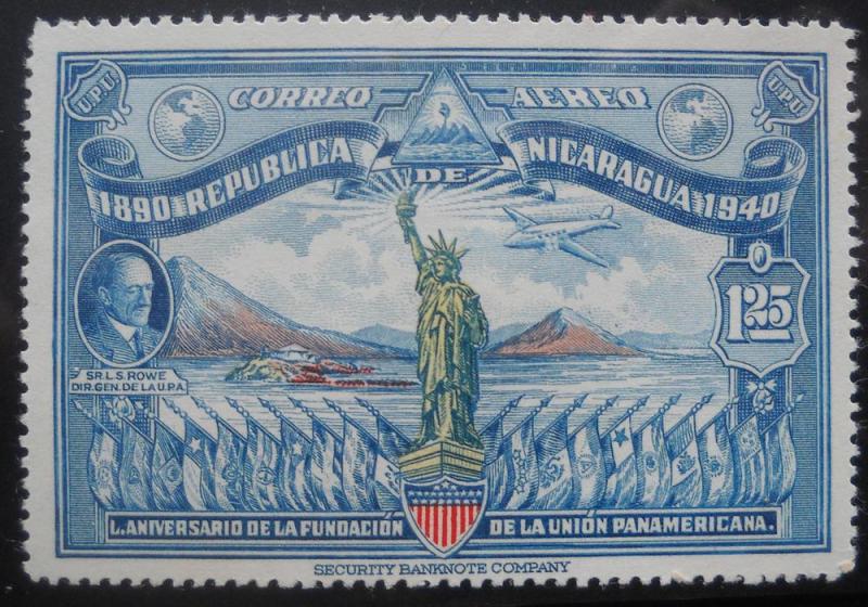 sl- Nicaragua Scott # D15 MNH, Statue of Liberty,Lighthouse