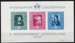 LIECHTENSTEIN [1949] MiNr 0278-80 Block 5 ( **/mnh )