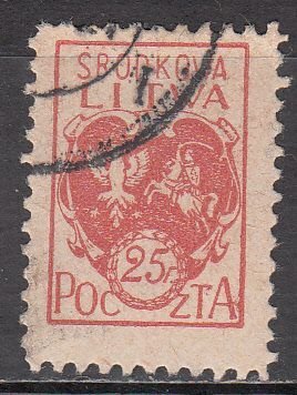 central lithuania   scott no 1 used