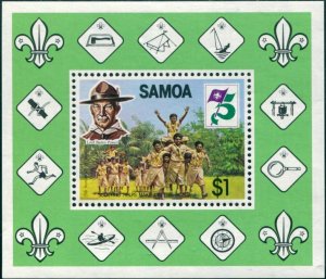 Samoa 1982 SG624 Scouts MS MNH