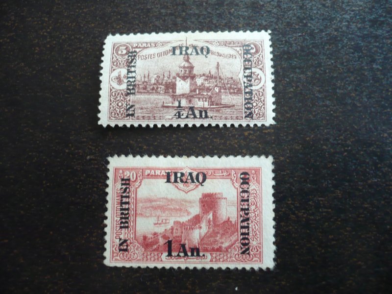 Stamps - Iraq - Scott# N28,N30 - Mint Hinged Part Set of 2 Stamps