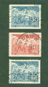 SWEDEN 499-501 USED BIN $2.00