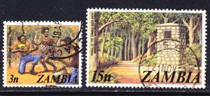 Zambia Scott 137, 143  F to VF used.