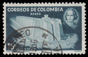 AIRMAIL STAMP FROM COLOMBIA 1956. SCOTT # C285. USED. # 3