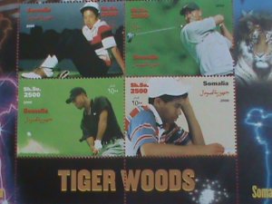 SOMALIA STAMP-2000-TIGER WOODS -MNH STAMP SHEET - VERY RARE AND HARD TO FIND.