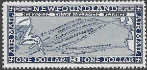 Newfoundland Airmail Stamp Scott Number C8 FVF NH Sale was $30 now 20% Off