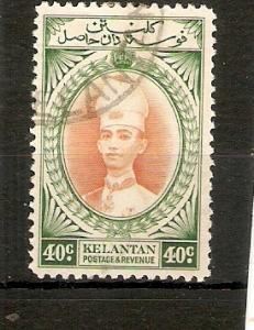 MALAYA - KELANTAN 1937 40c  SG 50 FINE USED